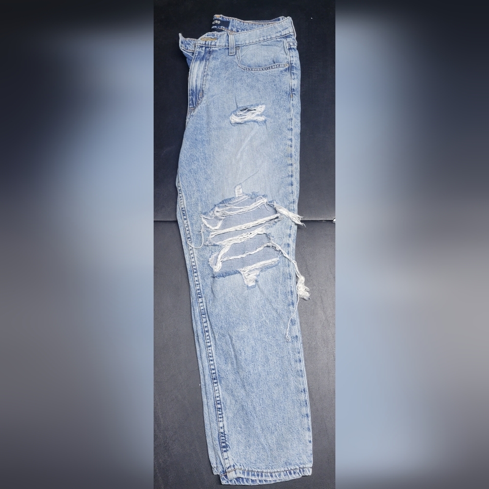 Aero Mom Jean Distressed Light Blue Women's